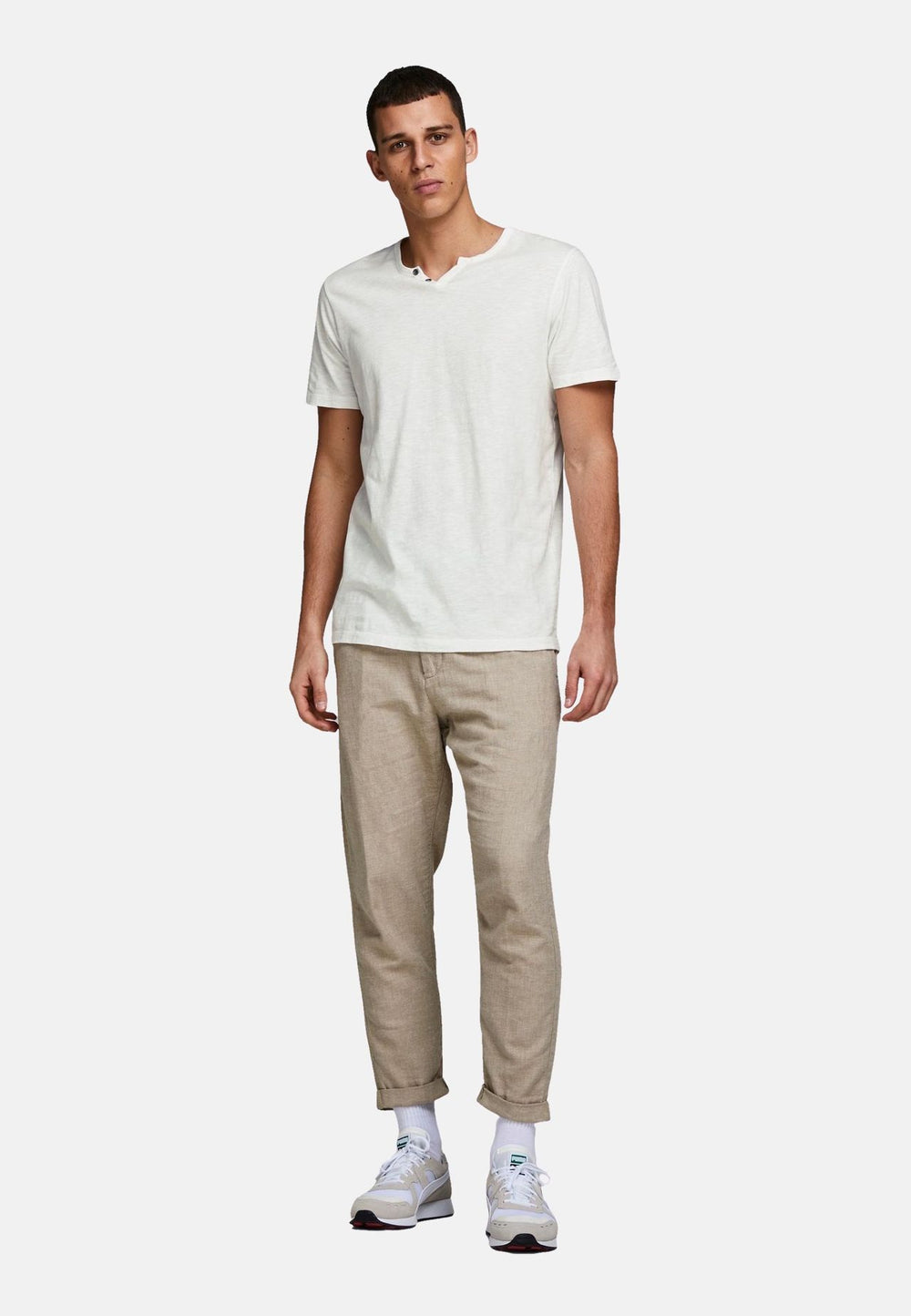 JJESPLIT NECK TEE SS NOOS