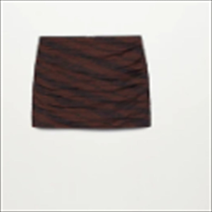 تنورة قصيرة شيفون مطبوعة