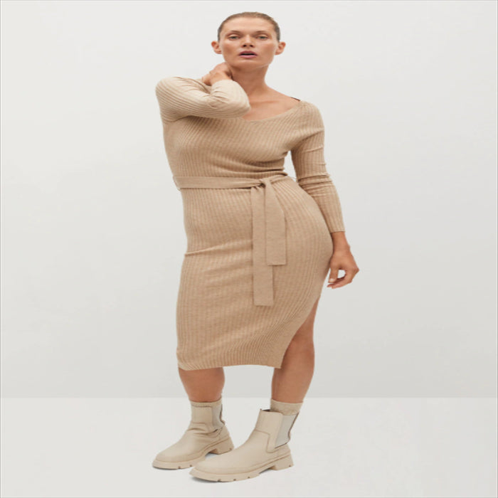 فستان صوف طويل