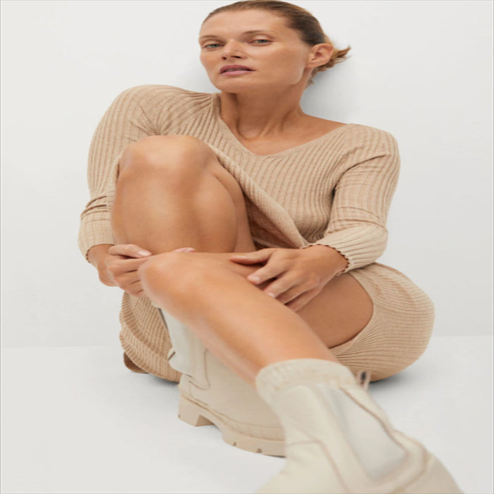 فستان صوف طويل