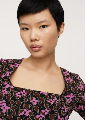 فستان بطبعة زهور