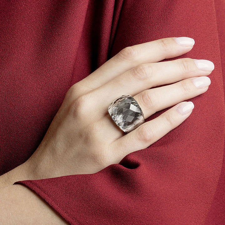 Nirvana Gray Ring, Gold Color PVD