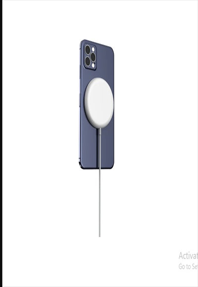 شاحن لاسلكي للمكتب بقوة 10 وات مع قاعدة مغناطيسية