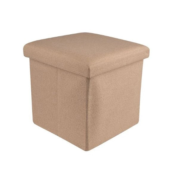 كرسي تخزين كتان مربع 30 سم (كاكي)