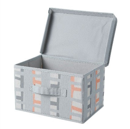 صندوق تخزين قماش بغطاء حجم صغير
