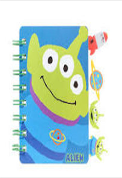 كتاب Toy Story Collection A7 مُغلّف بسلك مع علامات مرجعية (70 ورقة Alien)