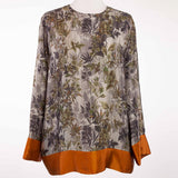 Blouse with floral print