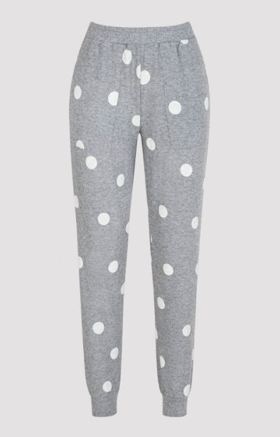 BEANIES DOTTED GREY CUFF PANTOLON