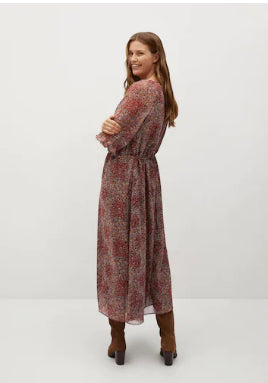 فستان بطبعة زهور