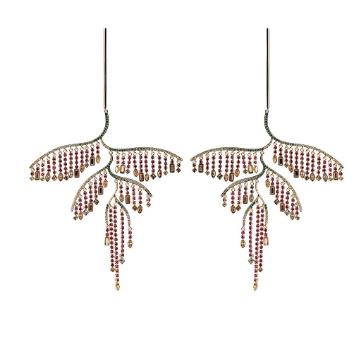 Swarovski Tropical Leaf Earrings