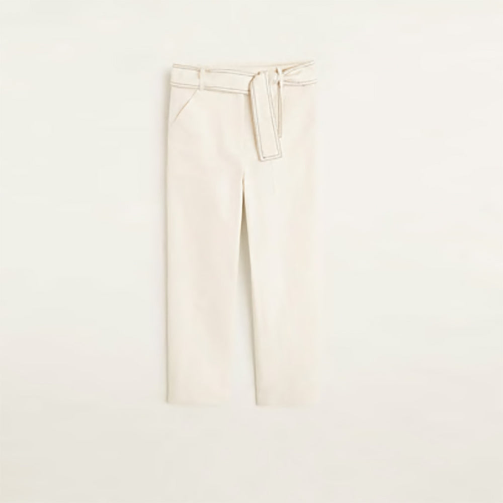 بنطال مع ربطة خصر