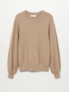 بلوزة بأكمام منتفخة