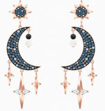 Swarovski pierced earrings, multicolor, mixed metallic plating 5489536