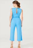 Knitted jumpsuit with tie details