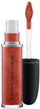 A liquid lip color that provides a metallic look