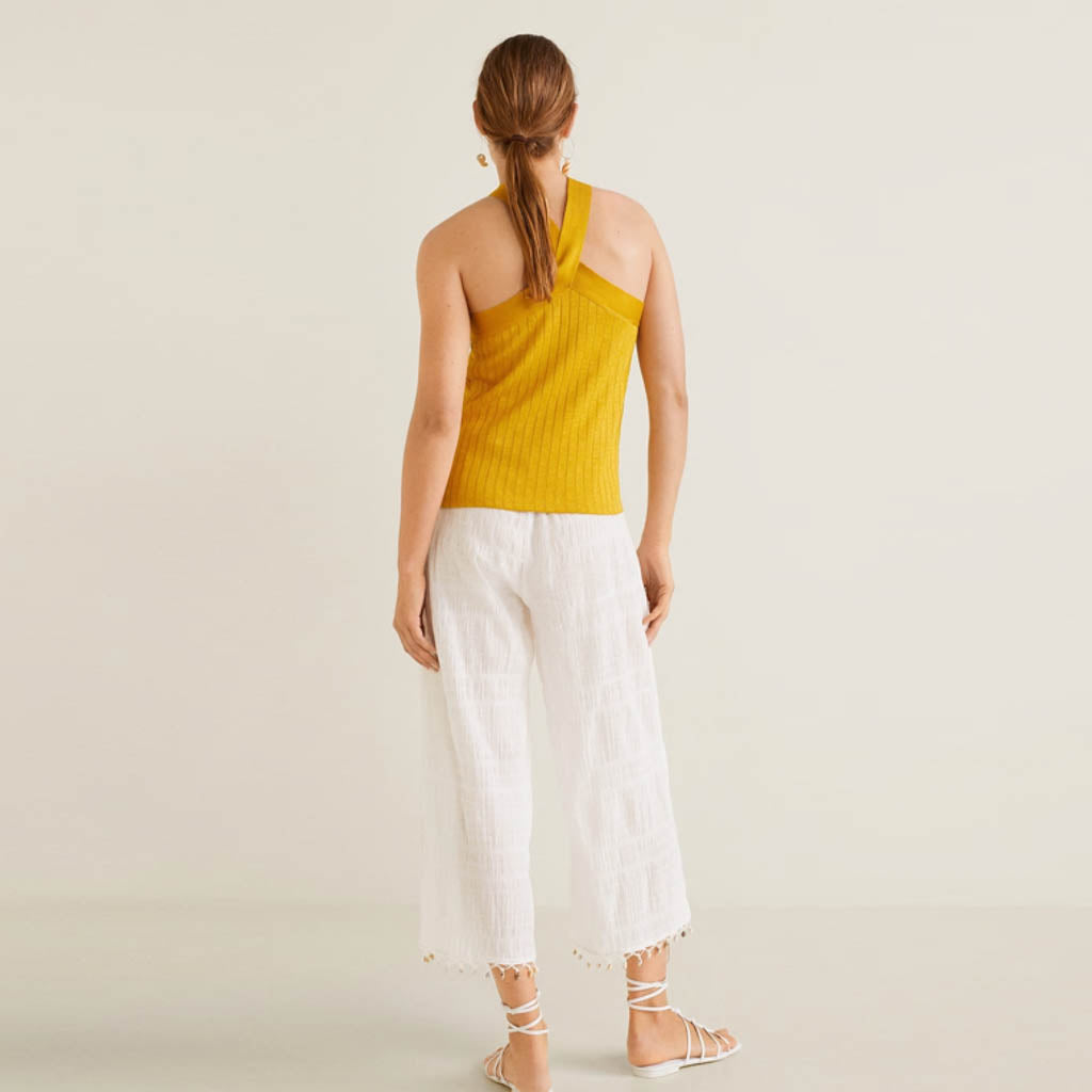 Striped Fabric Blouse