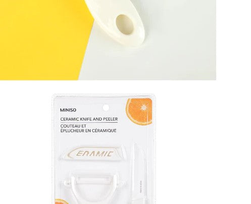 Ceramic knife and peeler set