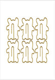 مشابك ورق لأشكال الدب الصغير - 10 عبوات (الدب الصغير)