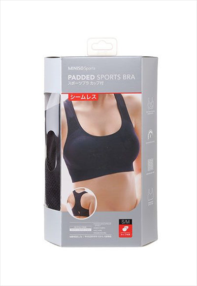 Padded sports bra (Black S / M)