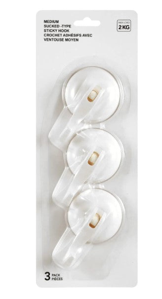 شماعة لاصق متوسط  (3 قطع)