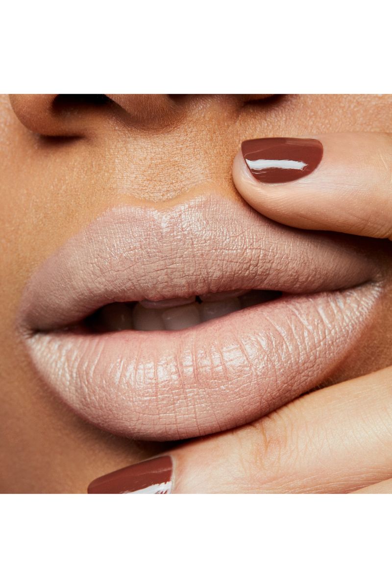 Frosted red lipstick gel