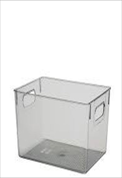 Transparent L Series Rectangular Storage Box (Transparent Gray)