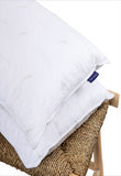 2 printed pillows cover 100% cotton filled with microfiber 800 gr