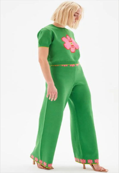 Nicke Floral Detailed Knitwear Trousers