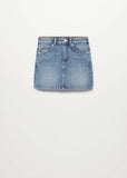 Short jeans skirt