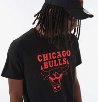 تي شيرت أسود من شيكاغو بولز إن بي إيه فويل