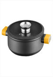 forged 7.5*28 cm24cm low casserole with lid aroma knob cube soltam