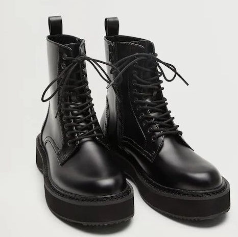 winter leather shoes