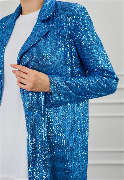 جاكيت مزين بالترتر