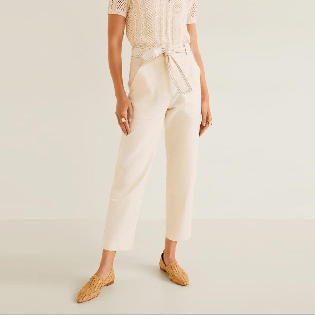 بنطال مع ربطة خصر