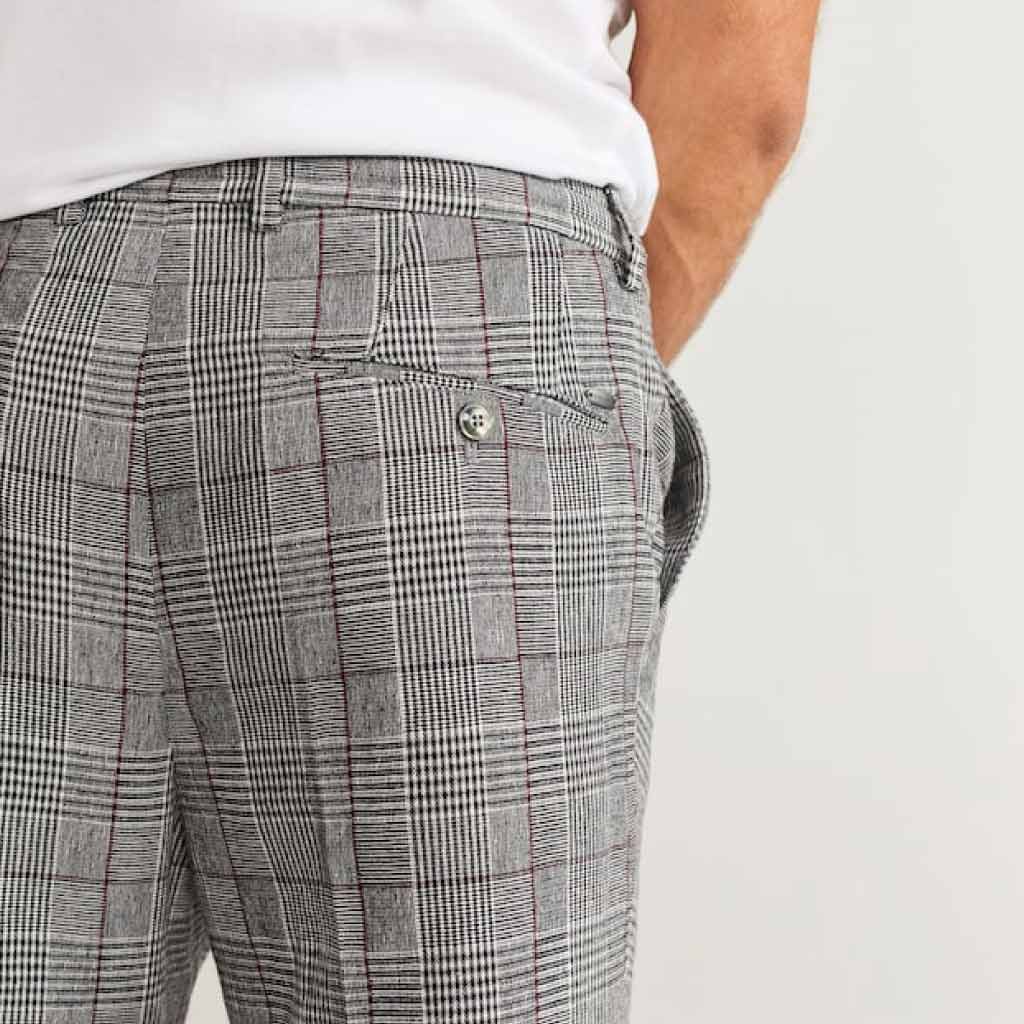 بنطال بتلوين مربعات