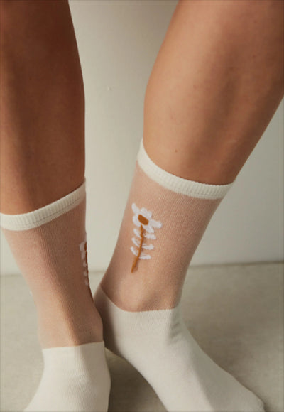 Sunflower Mesh Socks