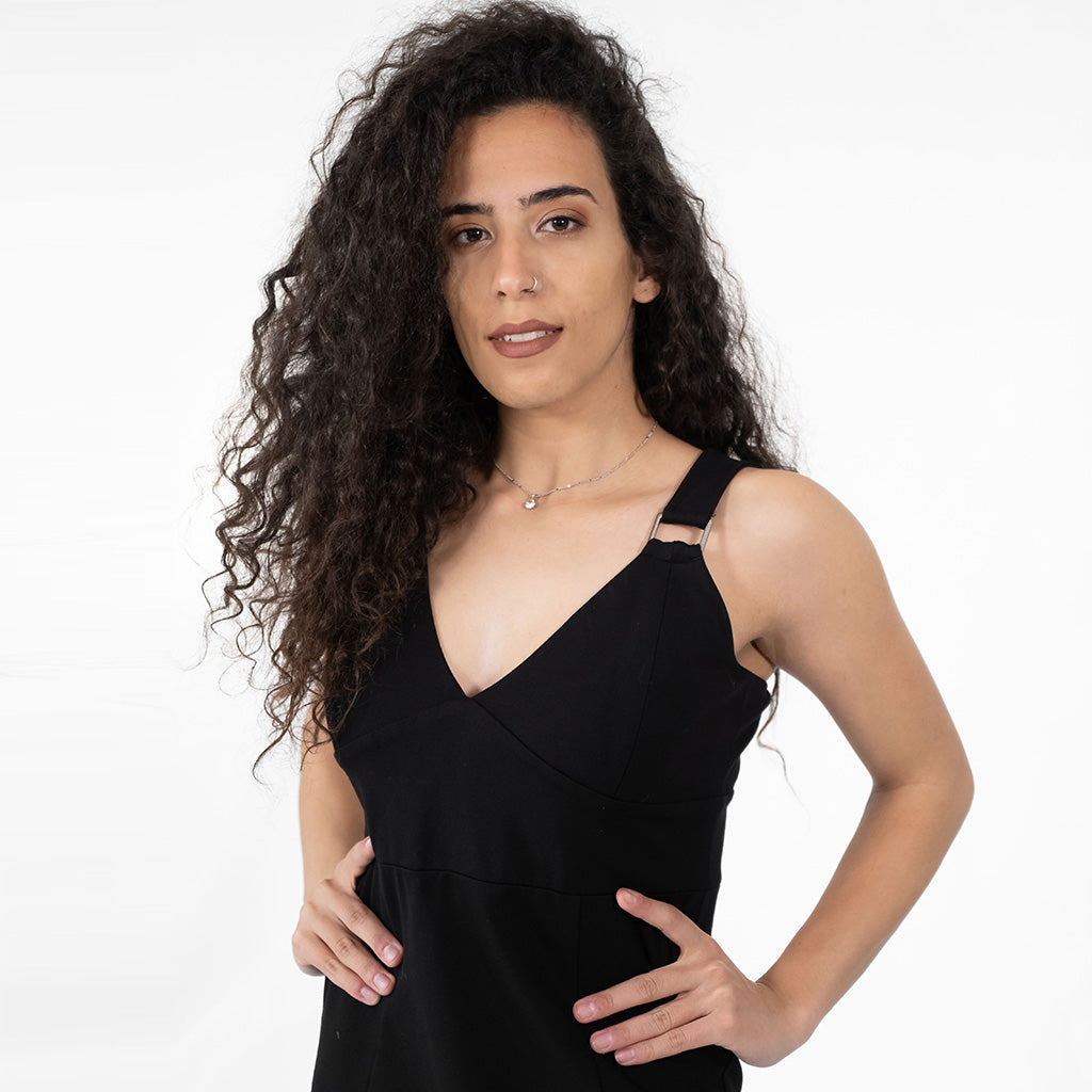 فستان مزين بابزيم