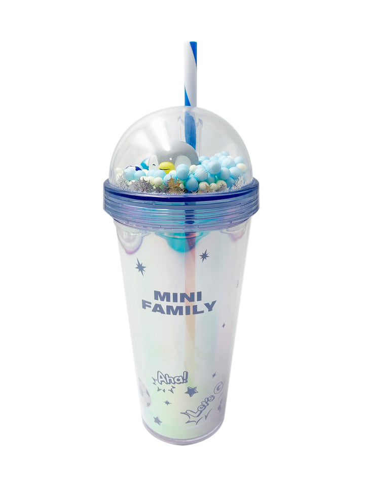 زجاجة بلاستيك طبقة مزدوجة مع شفاطة