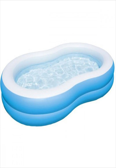 مسبح نفخ بيضاوي- 2.62 × 1.57 × 46 سم