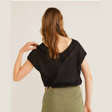 openwork blouse