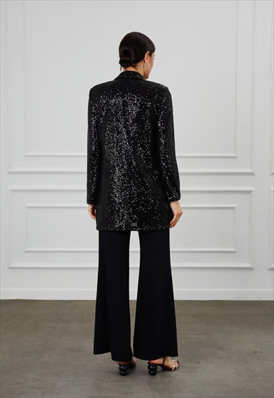 جاكيت مزين بالترتر