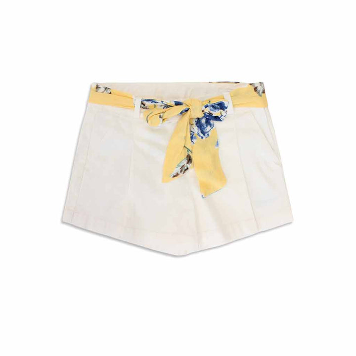 شورت مع حزام ملون