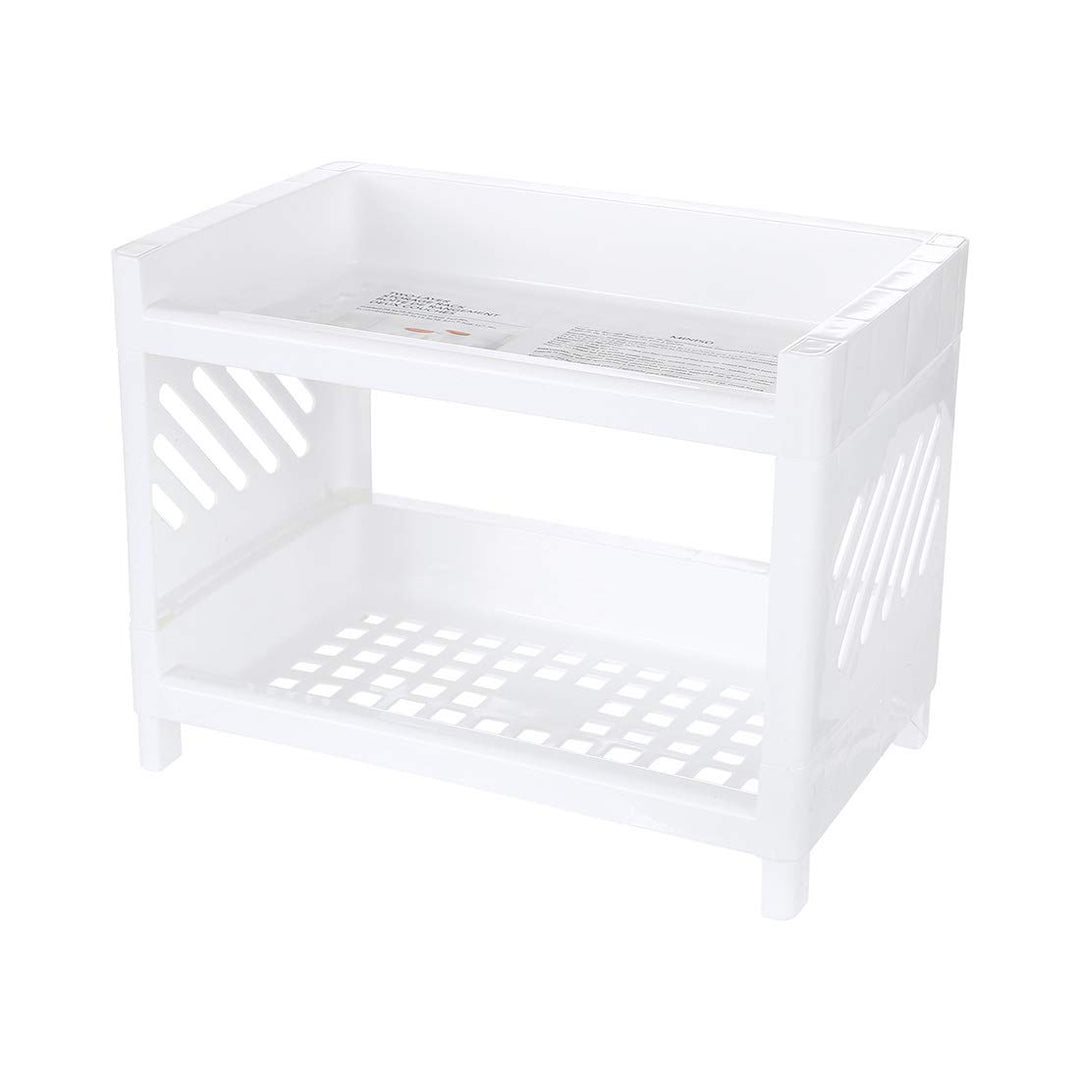 رف تخزين من طبقتين