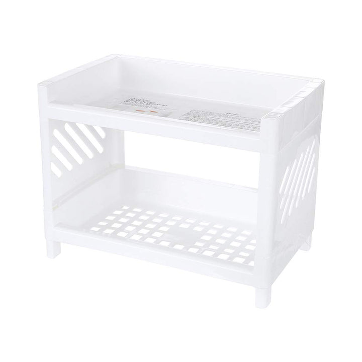 رف تخزين من طبقتين