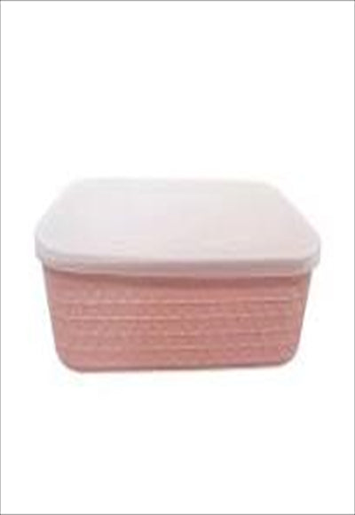 Morandi Color Series Storage Box with Lid (Pink)