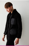 Black sport fleece jacket