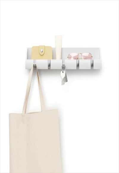 Large white Cubby rack and stand