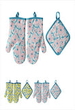 Furniture gloves and potatoes from the flower chain ( pink/ yellow)
