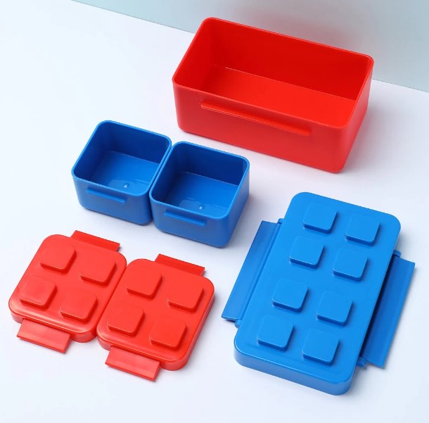 صندوق طعام من سلسلة مكعبات البناء