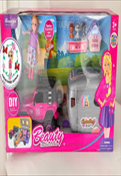 جيب تخييم مع عرباية حصان